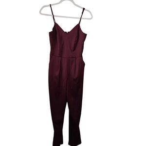Lulu's Chic Plum Jumpsuit